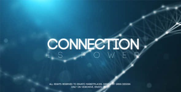 AE模板：抽象点线干扰影视大片预告片头Connection Teaser Trailer-精品资源站