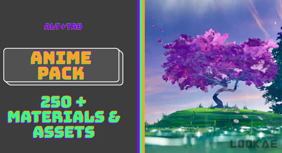 250种动漫卡通着色器模型材质Blender预设 Alt Tab – Procedural Anime Pack-精品资源站