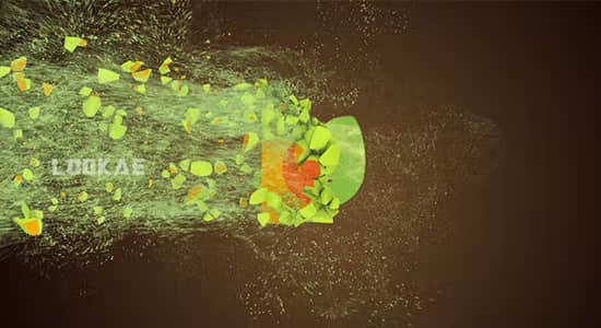 AE模板-炫酷三维粒子破碎LOGO标志展示片头 Motion Particles Logo-精品资源站