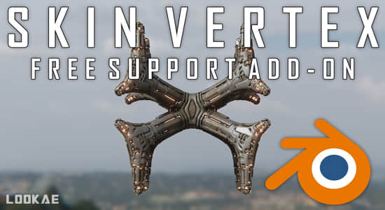 Blender插件-创建蒙皮细分有机网格 Skin Vertex V1.0-精品资源站