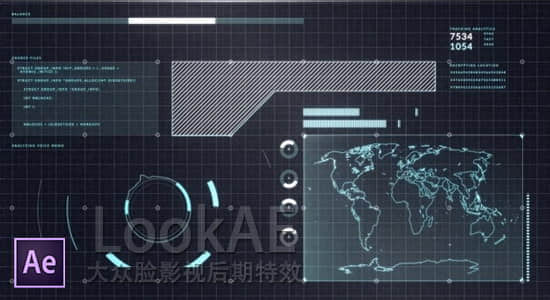 AE教程：HUD高科技UI信息界面制作 Creating an Awesome Futuristic HUD Tutorial-精品资源站