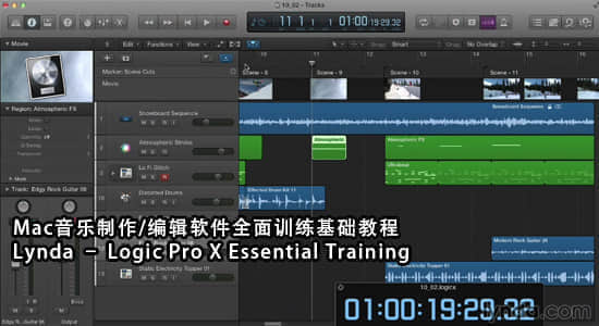 Mac音乐制作/编辑软件全面训练基础教程 Lynda-Logic Pro X Essential Training-精品资源站