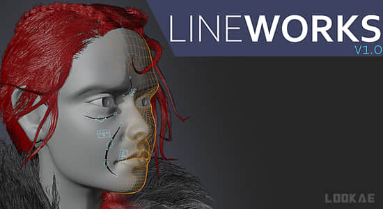 Blender插件-快速给角色添加装配线工具 Lineworks v2-精品资源站