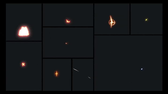 AE脚本-900个卡通能量电流冰雪火焰烟雾爆炸植物生长MG动画特效Magic Button+视频素材