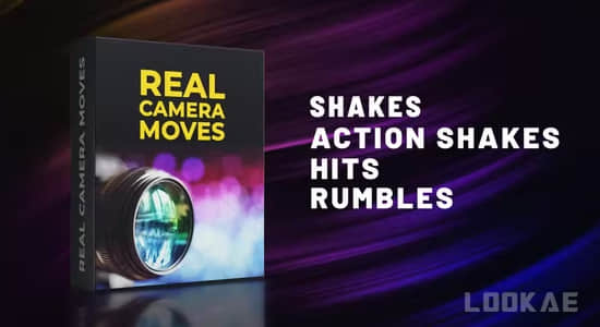 AE/PR/达芬奇模板-模拟真实手持摄像机抖动摇晃动画 Real Camera Moves Package-精品资源站