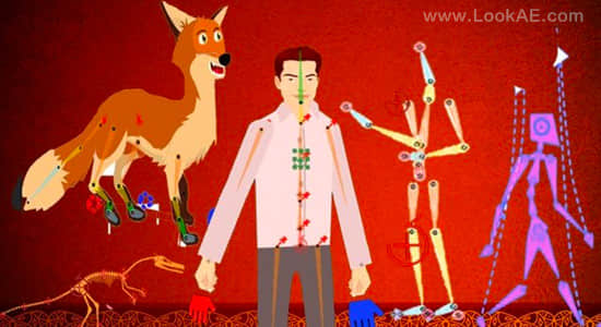 AE教程-卡通人物角色动作绑定MG动画制作 Udemy – Complete Rigging Masterclass In After Effects (Duik 2020)-精品资源站