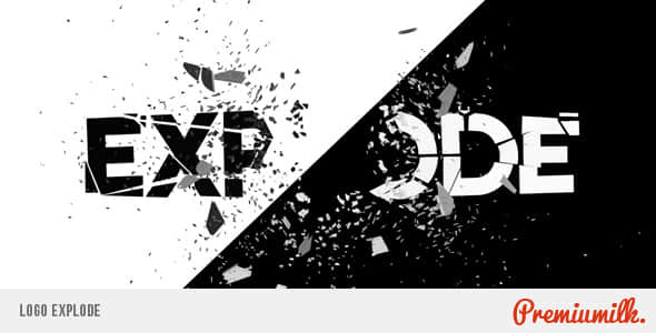 AE模板：LOGO标志破碎片头 Logo Explode-精品资源站