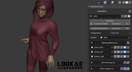 服装布料模拟制作Blender插件 Garment Tool v1.26 + 使用教程-精品资源站