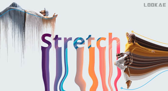 中文汉化AE插件-画面像素拉伸变形拖尾视觉特效 Stretch 1.0a Win-精品资源站