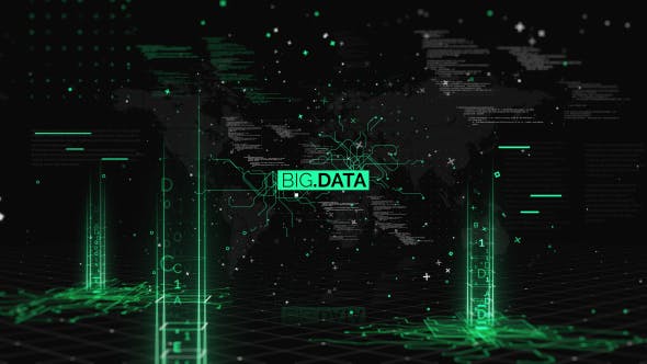 AE模板-未来数字科技大数据震撼预告片头 Big Data Trailer-精品资源站