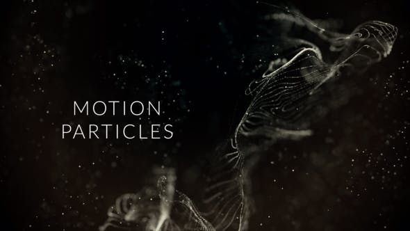 AE模板-抽象流动粒子背景文字标题开场片头动画 Motion Particles-精品资源站