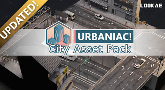 城市街道高架桥道路设施模型资产Blender预设 Urbaniac! Street Roads & Highways v3.00-精品资源站