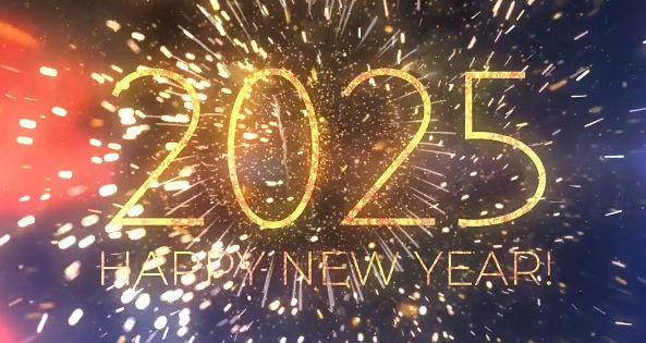 2025新年春节时钟倒计时AE模板片头 New Year Countdown 2025