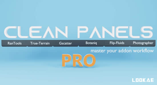 工作流程界面管理Blender插件 Clean Panels V6.1.0-精品资源站