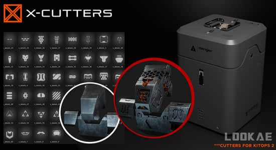 实用零部件模型Blender插件 X-Cutters For Kitops 2-精品资源站