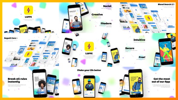 AE模板-简洁时尚手机APP应用界面展示宣传动画 App Promo-精品资源站