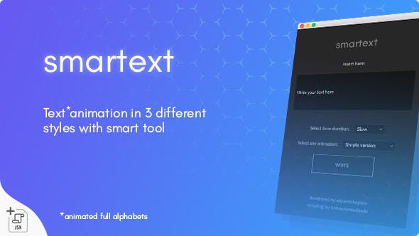 AE脚本-智能文字标题动画生成器 Smartext – Animated Text Tool-精品资源站