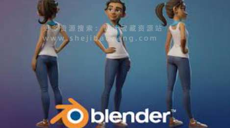 Blender人物角色建模完整教程：Stylized Character Workflow-精品资源站