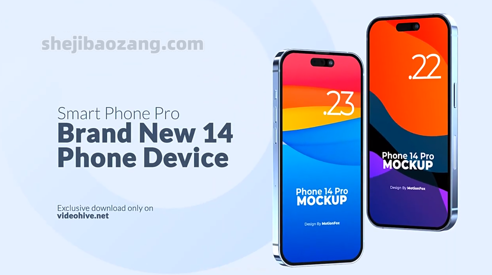 AE模板-三维苹果手机界面APP应用信息展示介绍动画 Phone 14 Pro Device Mockup