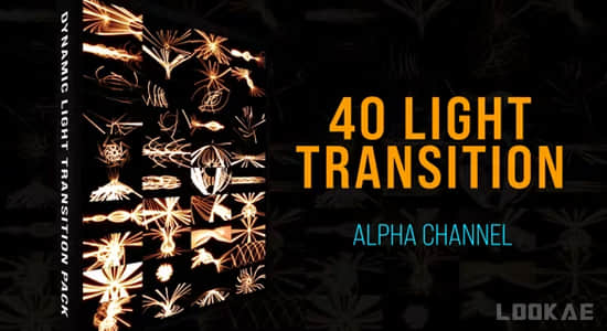 AE模板-40个发光线条流动转场动画 Light Lines Transition Pack-精品资源站