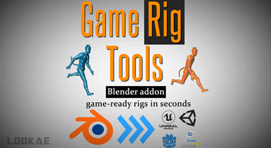 Blender插件-三维游戏人物角色绑定导出工具 Game Rig Tools + 使用教程-精品资源站