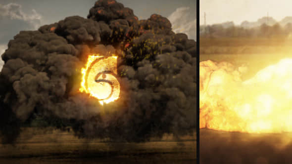 AE模板：爆炸特效LOGO标志展示片头 Explosion Logo-精品资源站