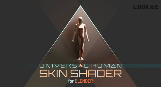 Blender插件-三维人像皮肤材质着色器 Universal Human Skin Shader V1.0-精品资源站