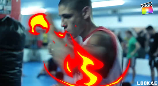 FCPX插件-10种卡通火焰燃烧MG动画元素 Cartoon Fire Elements 3 + 音效-精品资源站