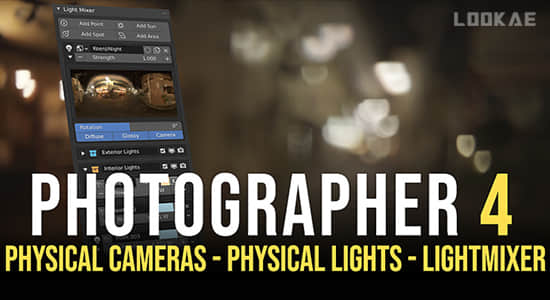 摄像机真实物理灯光自动对焦Blender插件 Photographer v 4.8.5 + 预设库-精品资源站