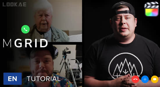 FCPX插件-37个网格组合分屏拼贴多人视频通话聊天动画 mGrid+使用教程-精品资源站