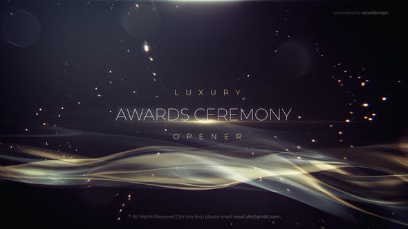 AE模板-金色闪耀文字标题开场介绍 Luxury Silky Opener-精品资源站