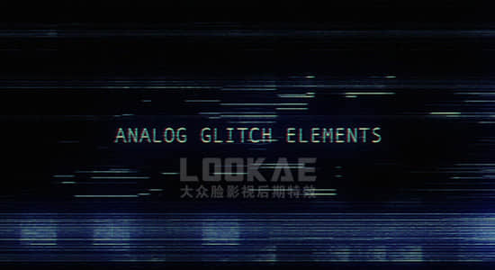 4K视频素材-70个故障毛刺失真干扰叠加循环动画 Motion Science – Analog Glitch Elements-精品资源站