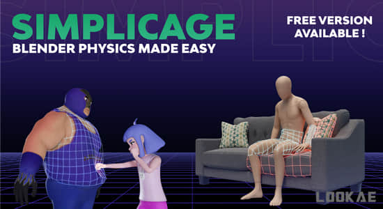 Blender插件-物理碰撞面生成工具 Simplicage Pro v1.0.8-精品资源站