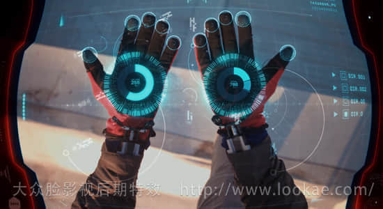 AE教程：手部跟踪添加HUD高科技动画元素 After Effects – Creating a Spider-Man Inspired HUD Tutorial-精品资源站