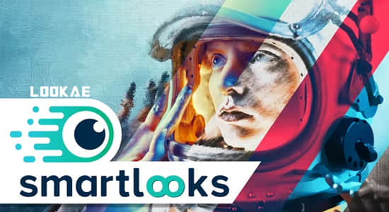 AE模板-水彩漫画手绘素描复古风格视觉特效预设 Smart Looks Preset Pack-精品资源站