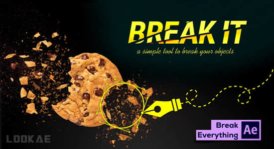 AE脚本-自定义爆炸粉碎破碎动画效果 Break It! v1.6.0+使用教程-精品资源站