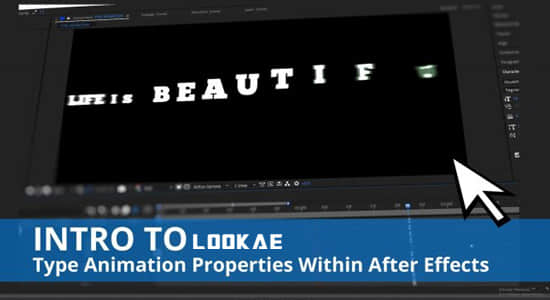 AE教程-介绍文字动画属性 Skillshare – Intro To Type Animation Properties Within After Effects-精品资源站