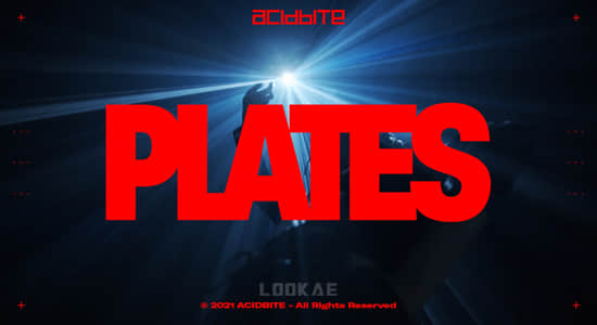 4K视频素材-复古摇滚活力图形元素边框动画 Plates-精品资源站