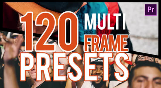 Premiere预设-120种多画换拼贴分屏预设 Multiframe Presets-精品资源站