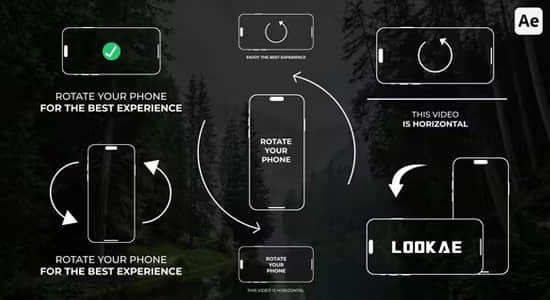 AE模板-手机翻转创意演示动画 Rotate Your Phone-精品资源站