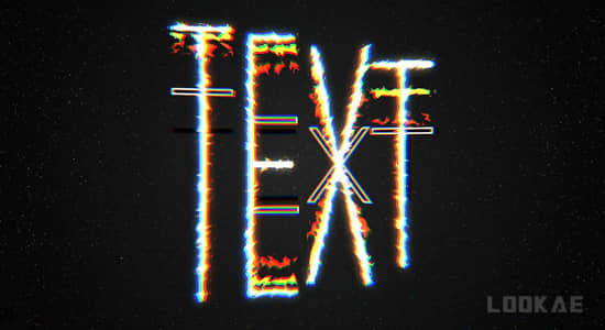 AE教程-学习制作创意火焰文字标题动画 Color Textures & Fire Text Animation-精品资源站