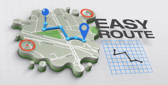 AE模板+脚本：三维地图随意定点连线标识动画效果 3D Maps Creator-精品资源站