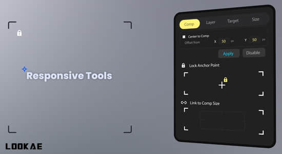 AE脚本-响应式自适应文字标题布局动画 Responsive Tools v1.0-精品资源站