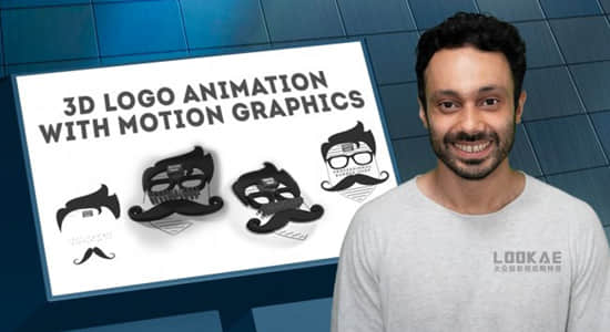 AE教程-学习制作动态三维LOGO图形动画 3D Logo Animation with Motion Graphics-精品资源站