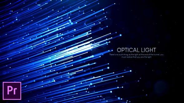 Premiere预设-唯美漂亮粒子线条背景文字标题介绍开场片头 Optical Light Inspiring Titles-精品资源站