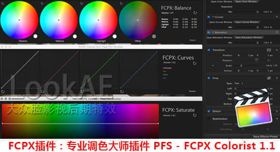 FCPX插件：专业调色大师插件 FCPX Colorist 1.2 + 使用教程（修复闪退）-精品资源站