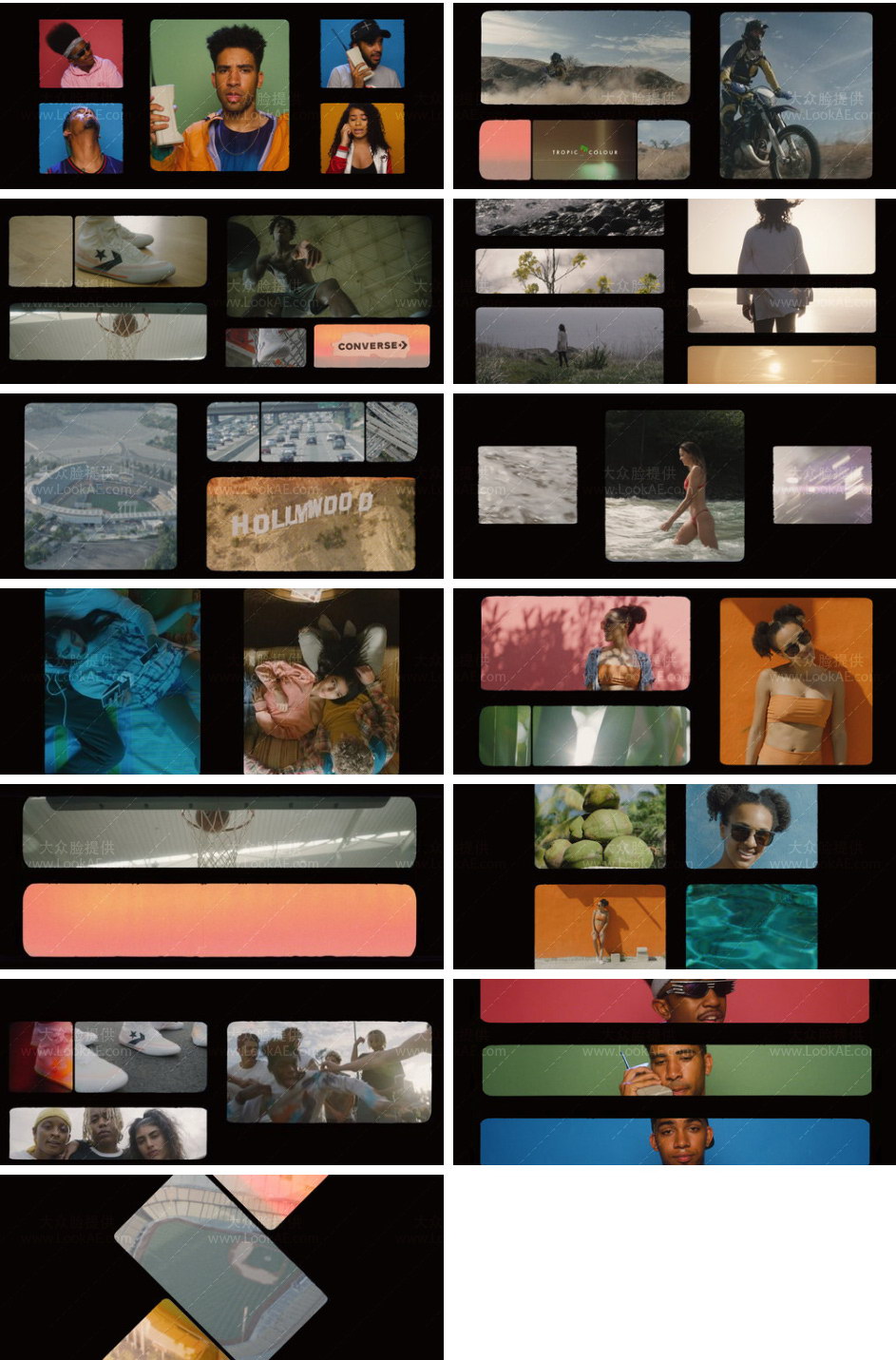 30种多风格分屏边框遮罩8K通道图片素材 Split Screen Film Mattes-LookAE.com 30种多风格分屏边框遮罩8K通道图片素材 Split Screen Film Mattes