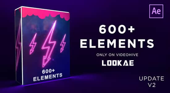 AE模板-600个创意圆圈涂鸦笔刷路径MG动画元素 Elements-精品资源站