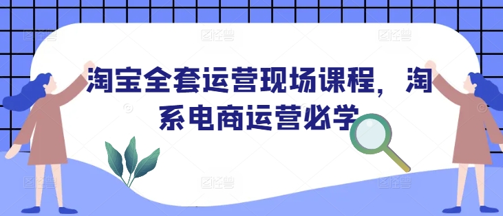 淘宝全套运营现场课程，淘系电商运营必学-精品资源站