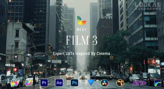 50个专业好莱坞电影分级LUTS调色预设 mLUT Film 3-精品资源站